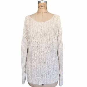 Zara Off-White Chunky Knit Sweater Size S